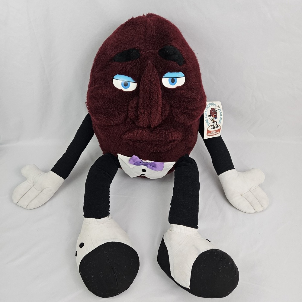 Vintage California Raisins Large Plush Acme Doll Figure 1987 33"